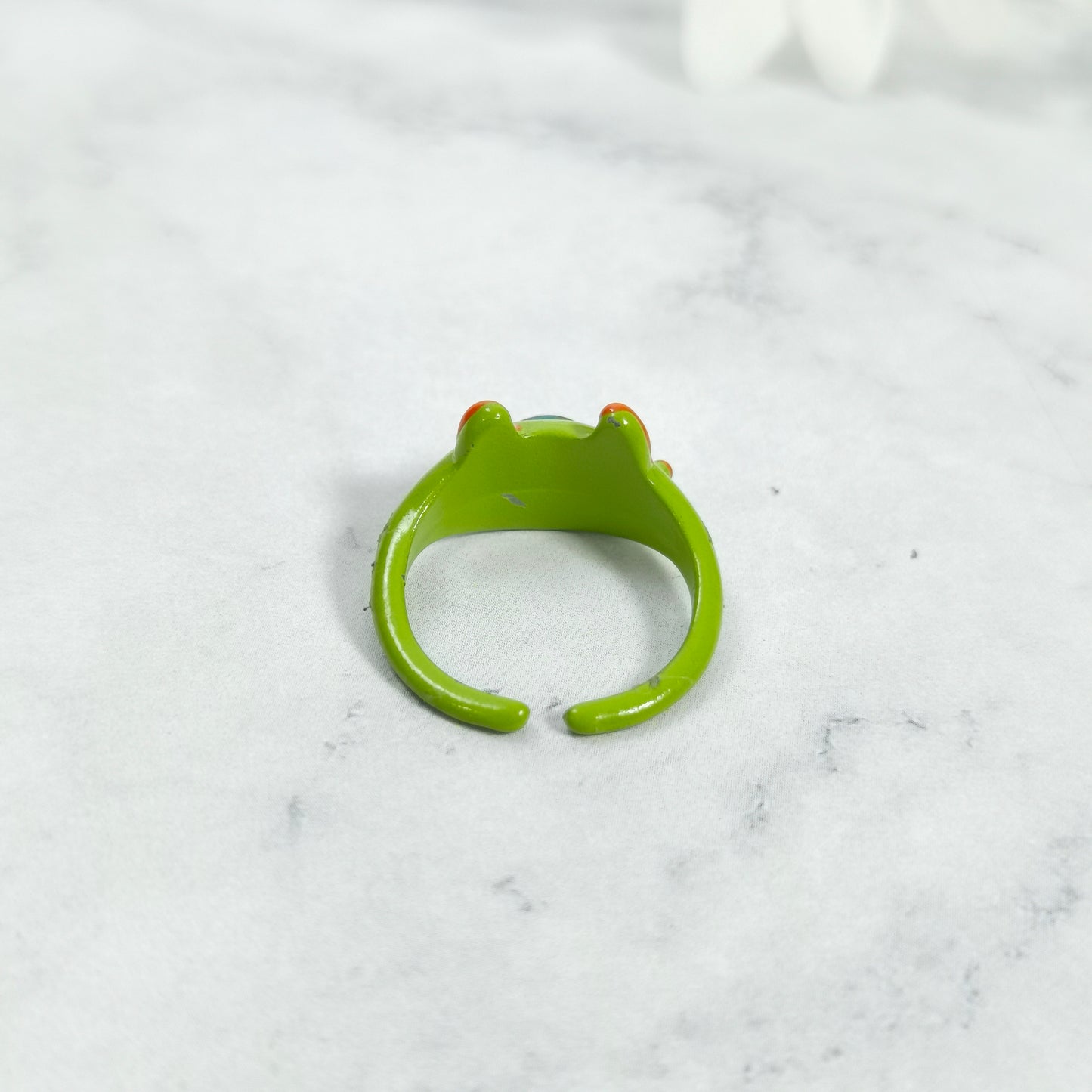 #36# "Have Fun" Green Monster Jump Ring