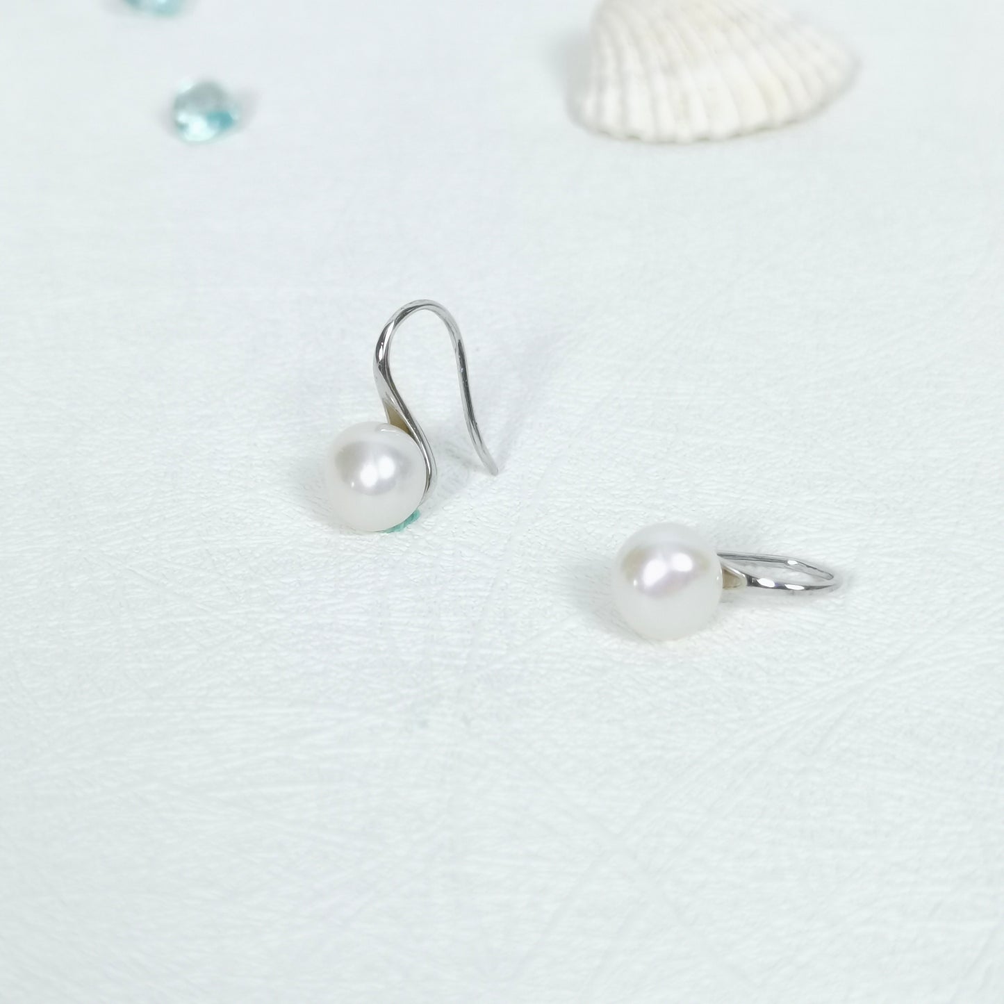 #25# Freshwater Pearl Pendant Earrings