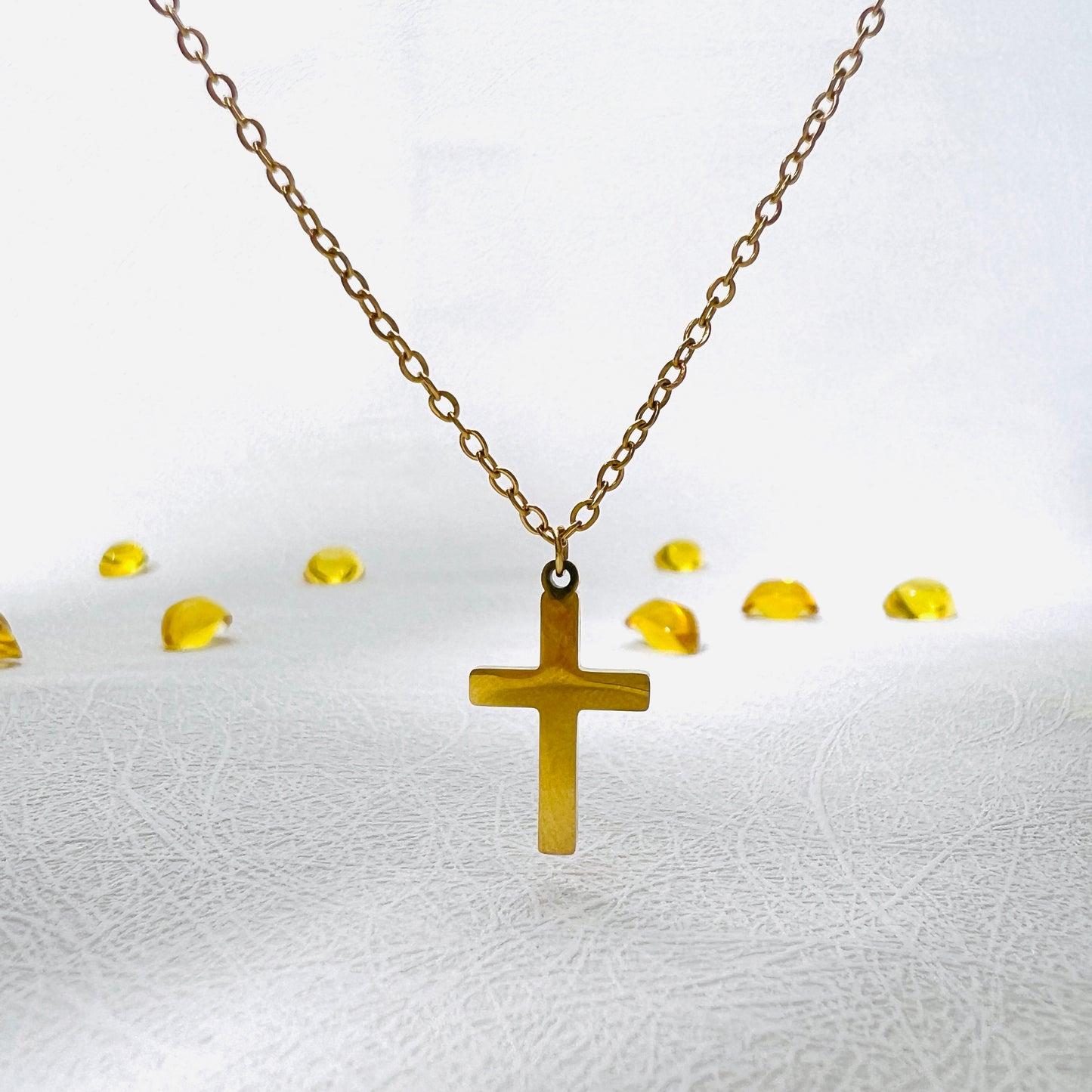 #10# 18k Gold Plated Cross Necklace