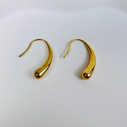 #26# 18k Gold Plated Water Drop Earrings