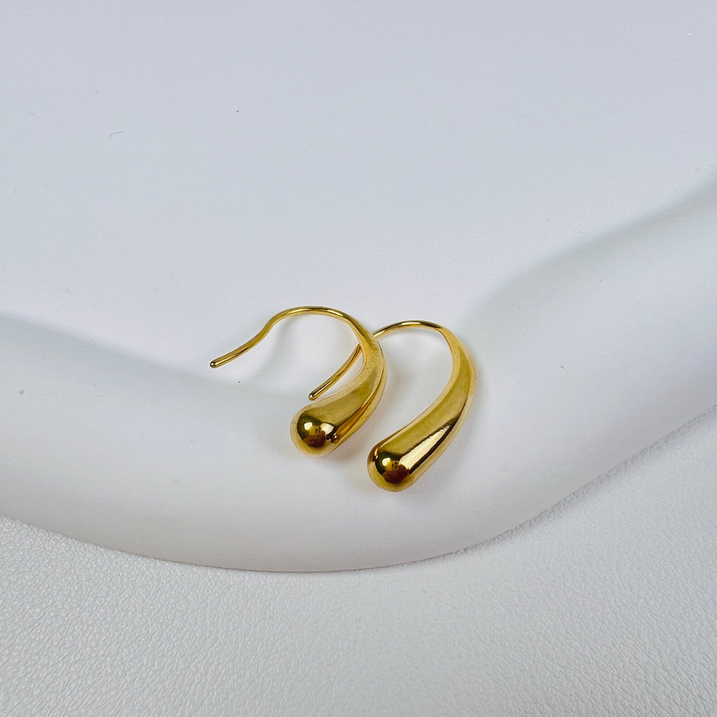 #26# 18k Gold Plated Water Drop Earrings